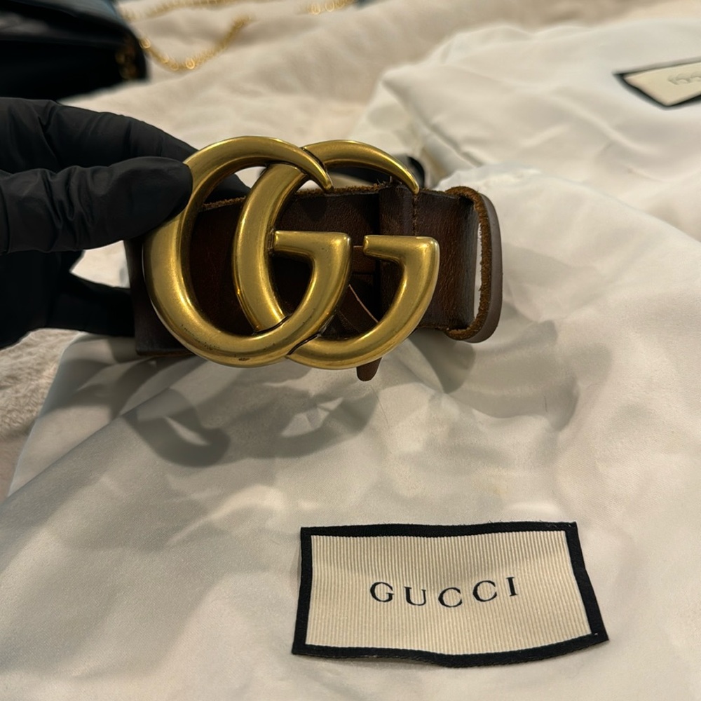 Brown Gucci Belt Brown